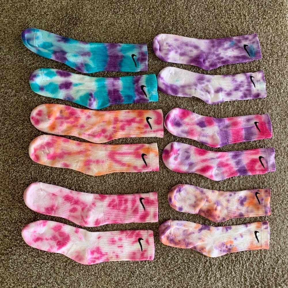 Tie Dye Nike Socks
